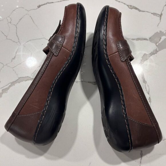 Clarks | Women’s Slip-On Loafers Shoes Sz 6.5 Brown Tassels - Picture 9 of 10